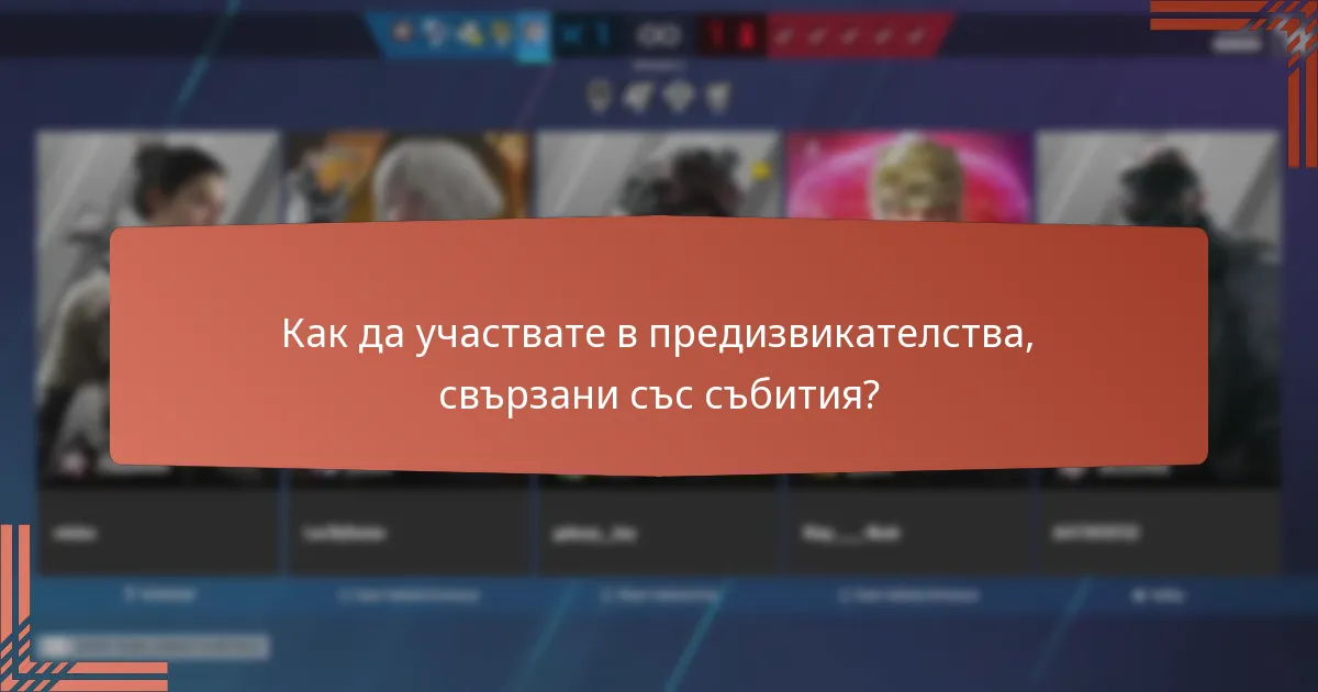 Как да участвате в предизвикателства, свързани със събития?
